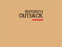 Tablet Screenshot of bergisch-outback.de